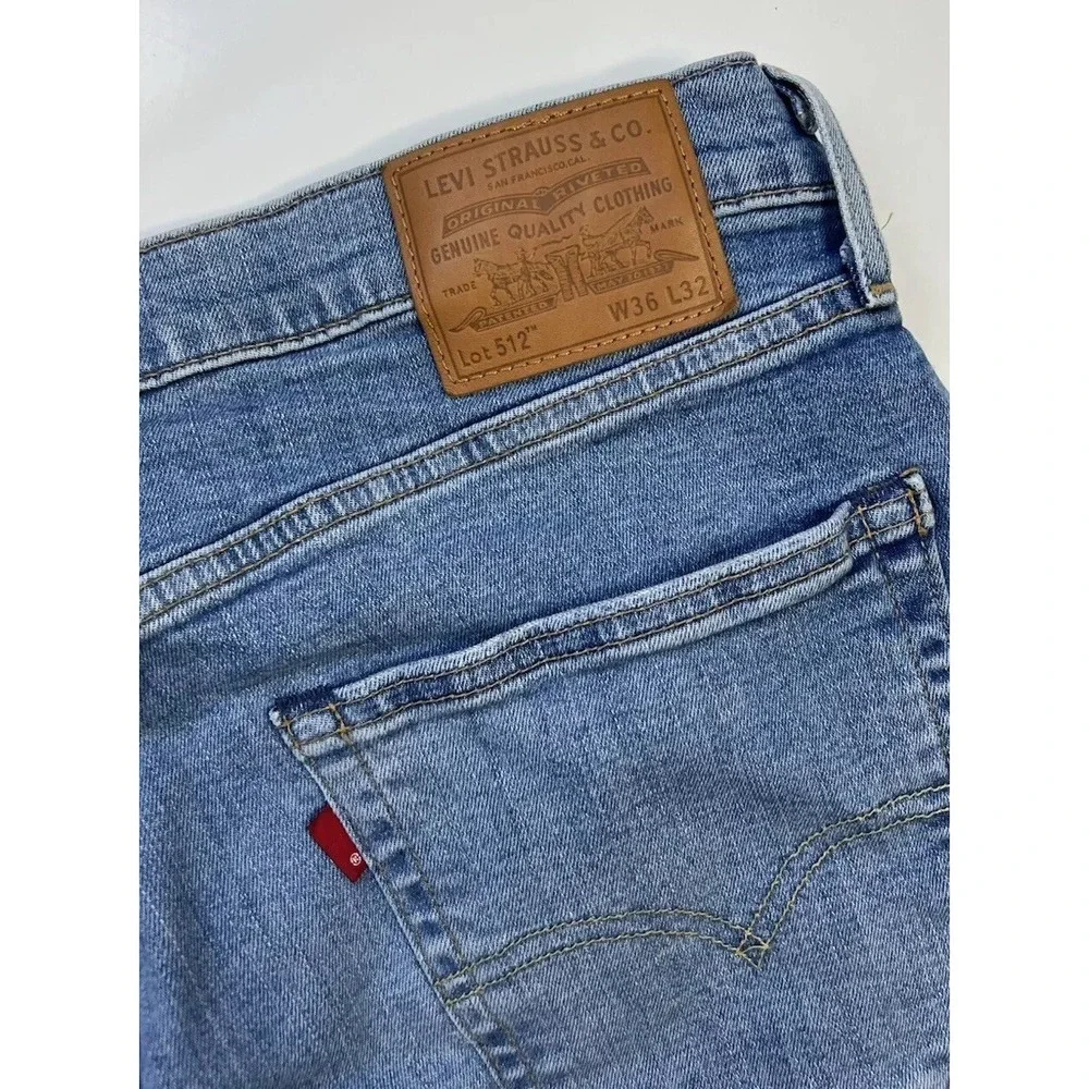Levi's‎ 512 Slim Taper Light Wash Premium Jeans / Men's 36x32